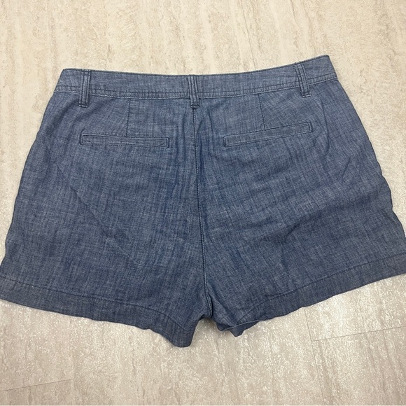a new day blue cotton chambray shorts size 8 - Picture 5 of 7
